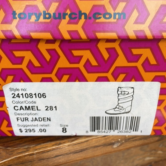 New In Box No Longer Available Tory Burch Fur Jaden Boots 8 - Picture 15 of 15